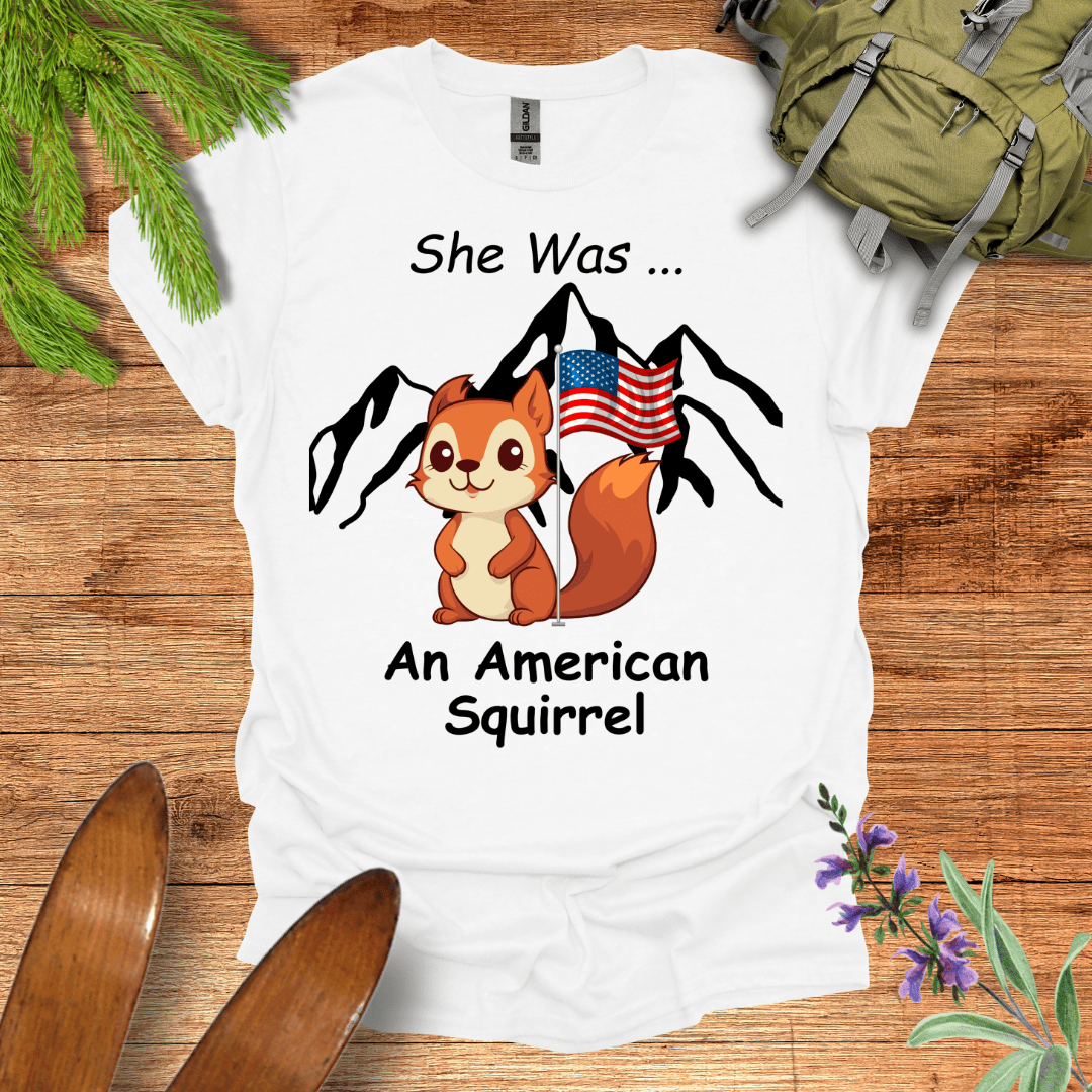 American Squirrel T-Shirt White / S