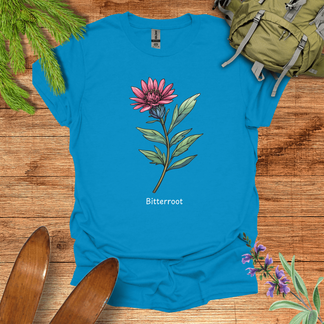Bitterroot Wildflower T-Shirt Sapphire / S