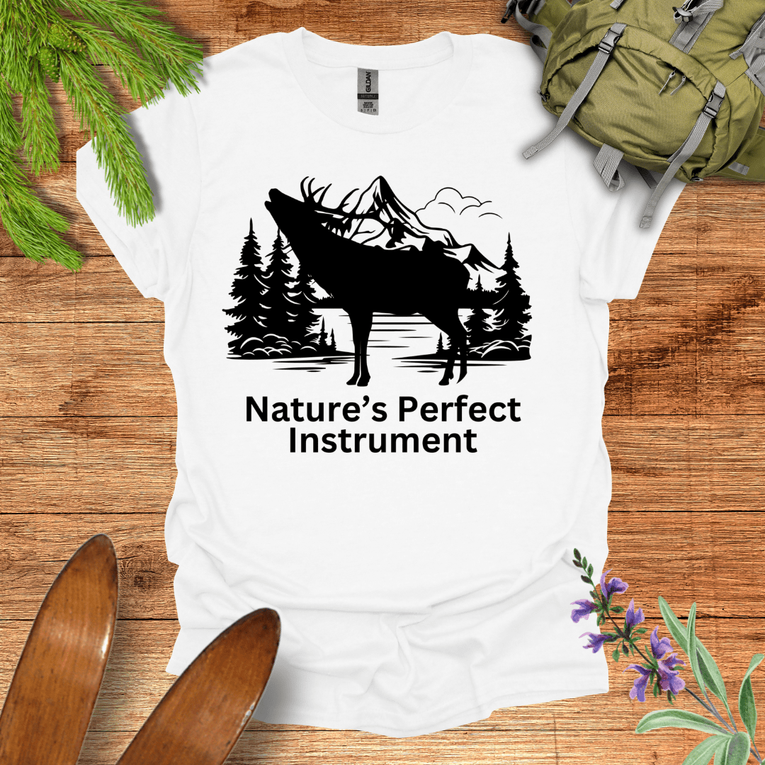 Bugling Elk T-Shirt White / S