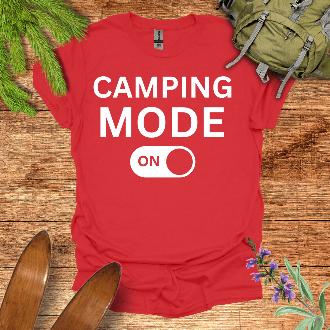 Camping Mode T-Shirt Red / S