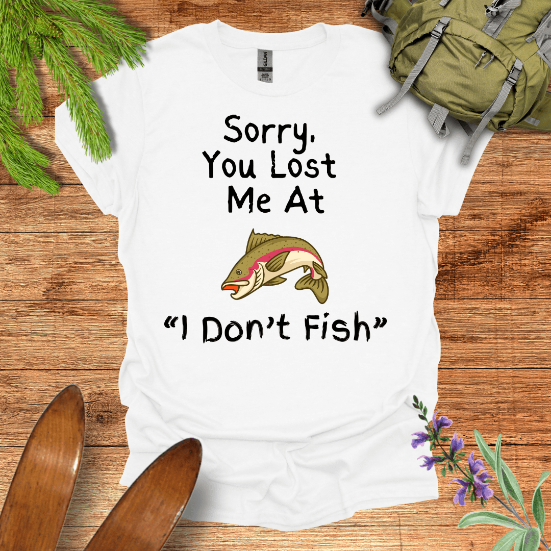 Can't Relate Fishing T-Shirt White / S