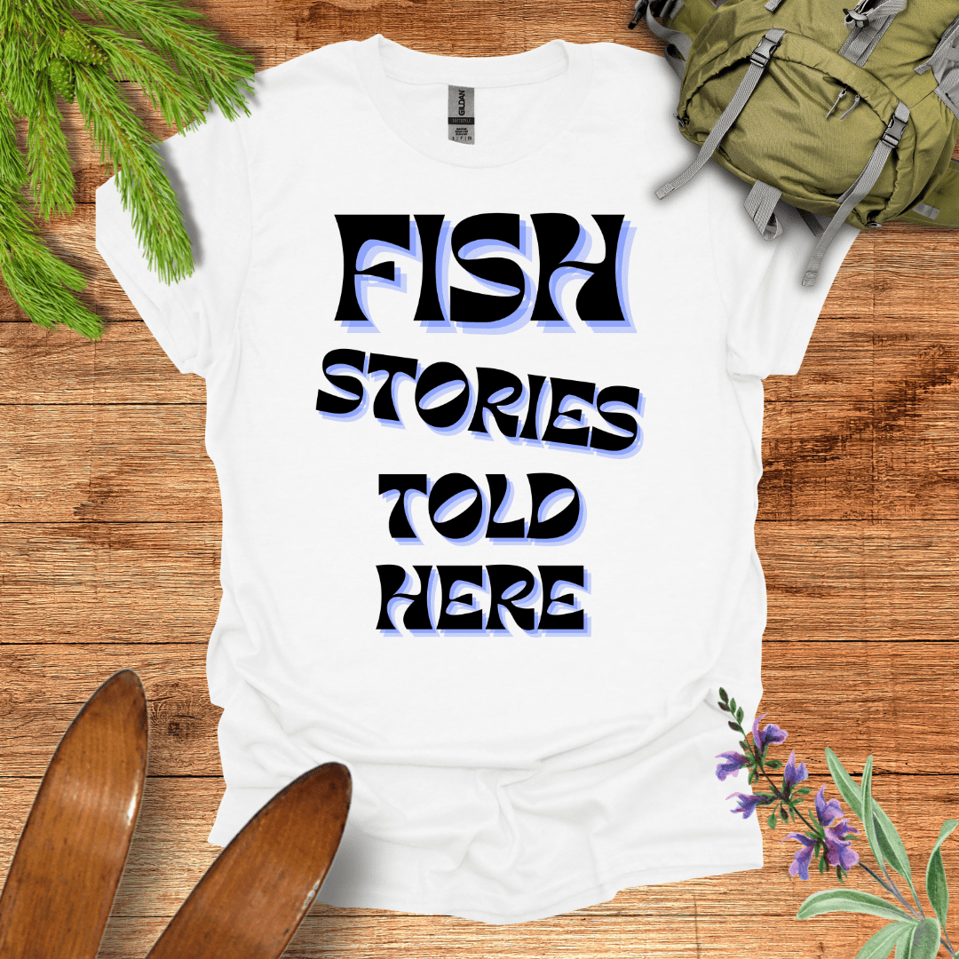 Fish Stories T-Shirt White / S