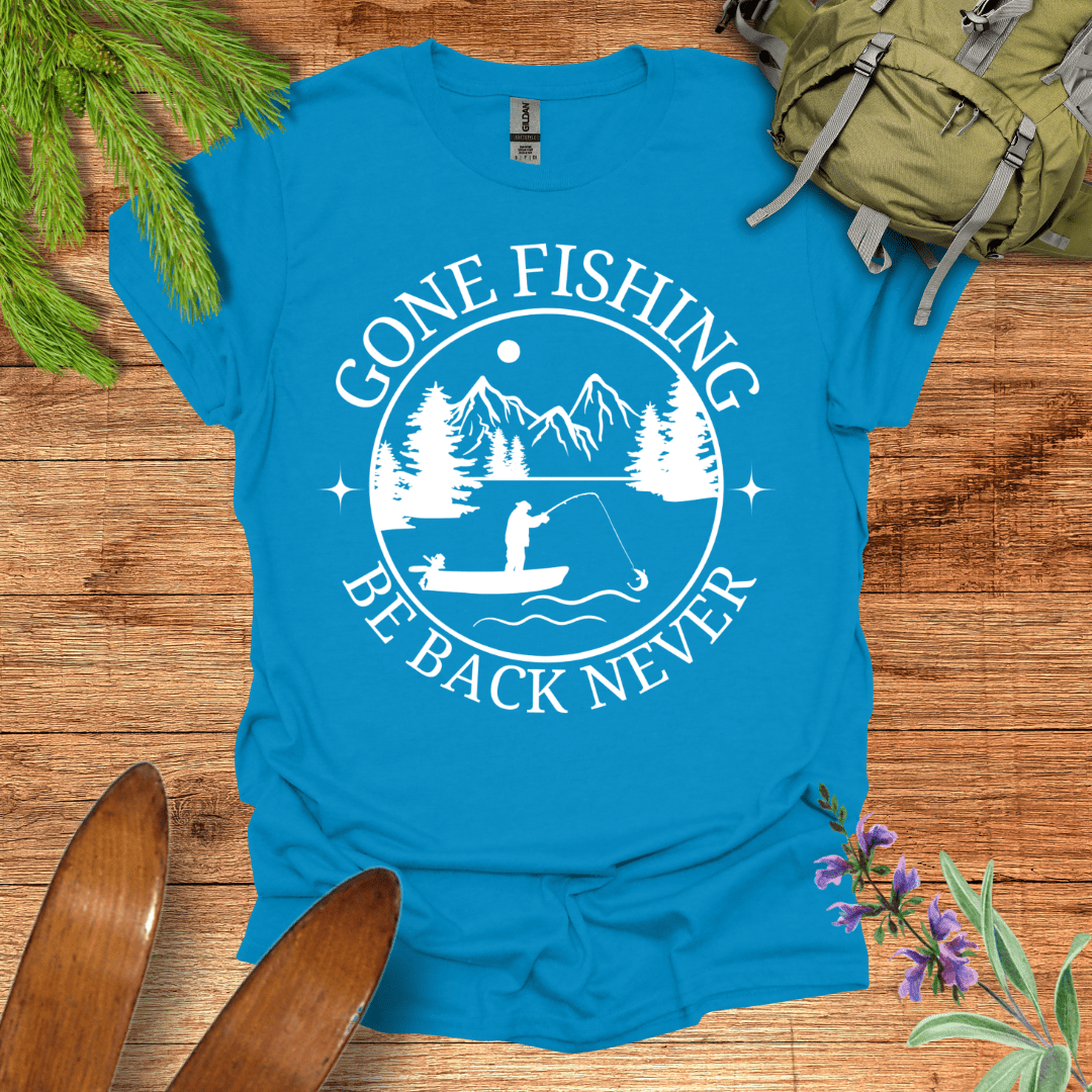 Gone Fishing T-Shirt Sapphire / S