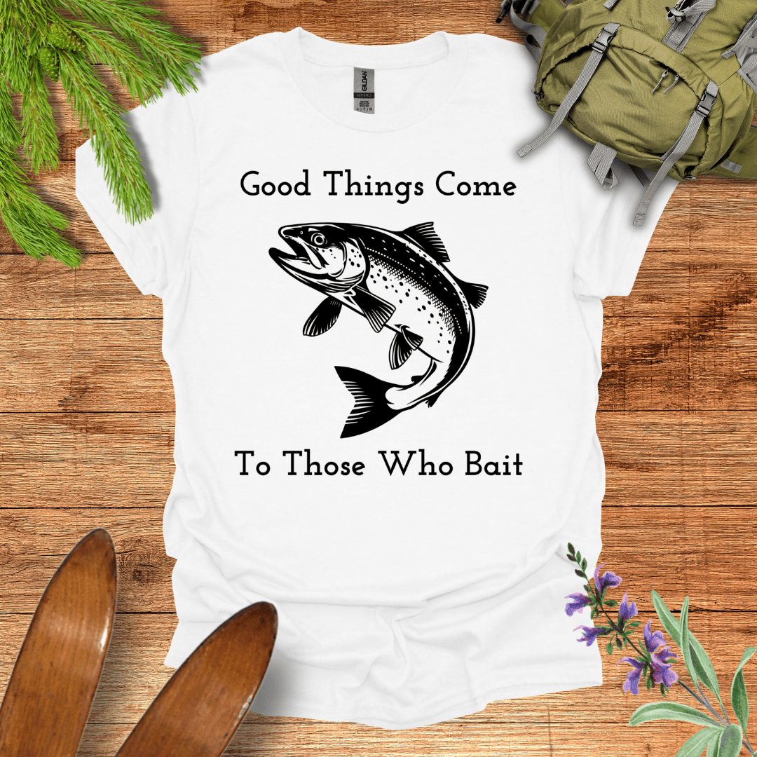 Good Bait Fishing T-Shirt White / S