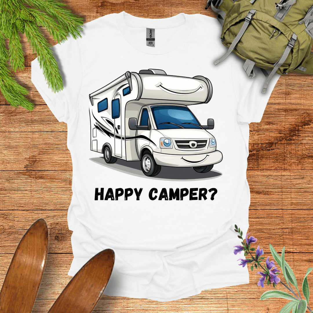 Happy Camper T-Shirt White / S