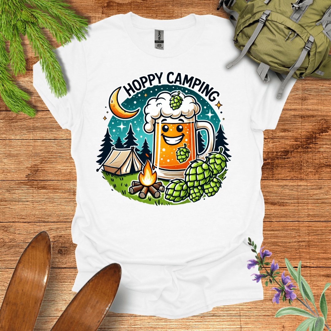 Hoppy Camping T-Shirt White / S