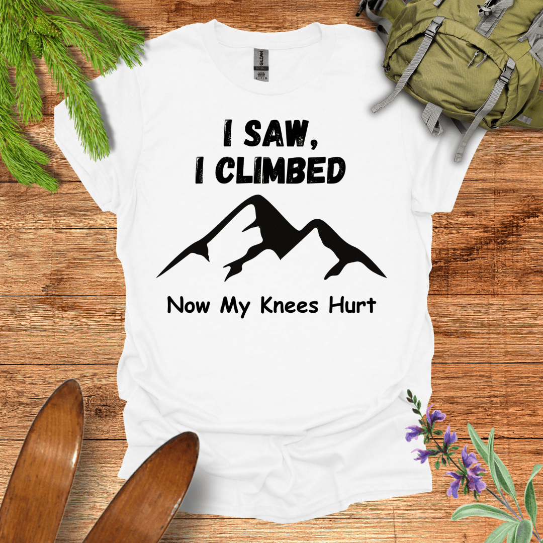 Knees Hurt Climbing T-Shirt White / S