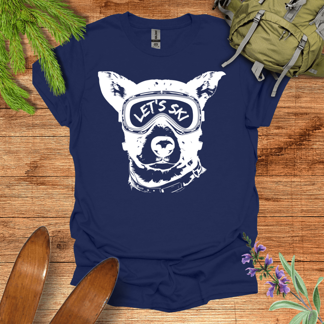 Let's Ski T-Shirt Navy / S