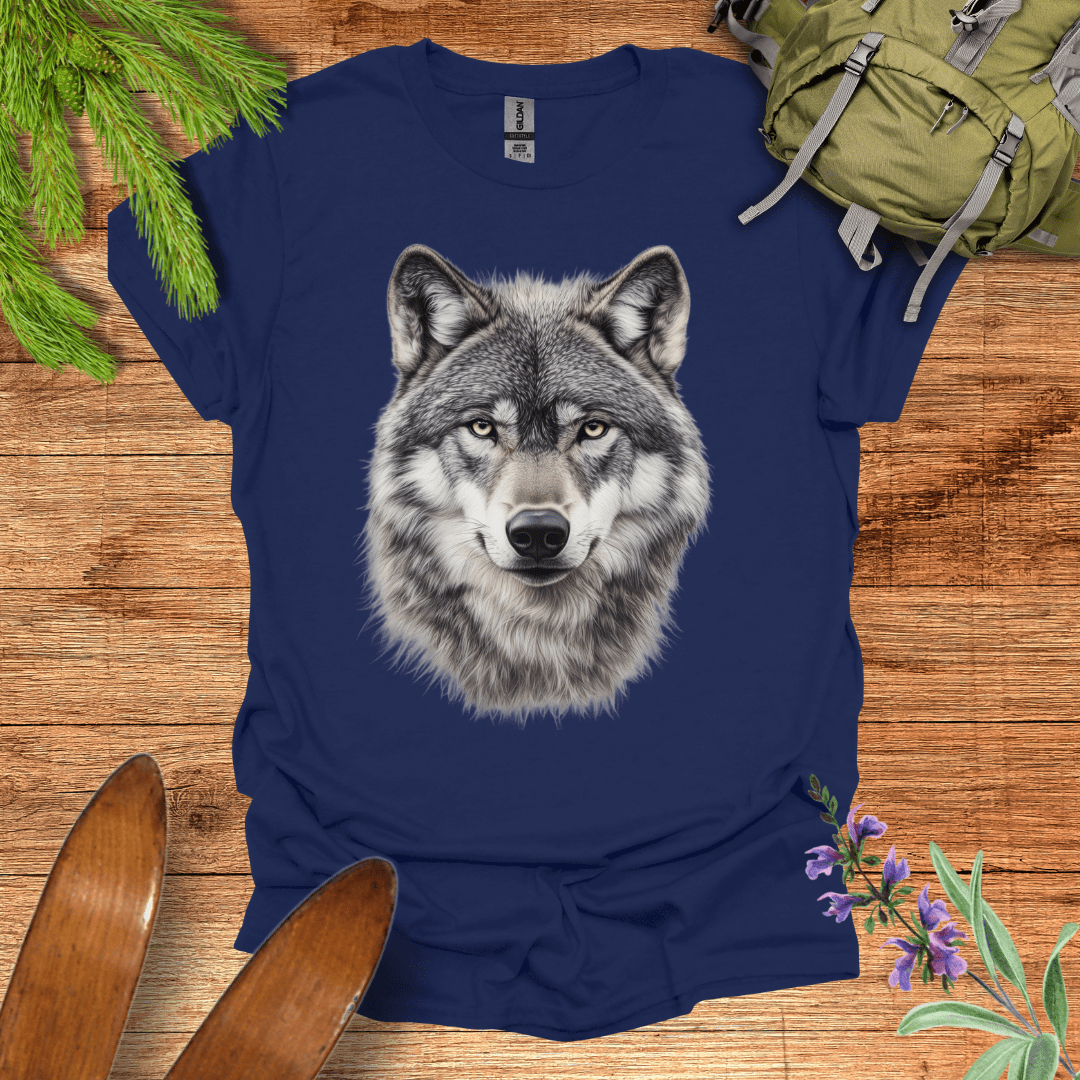 Majestic Wolf T-Shirt Navy / S