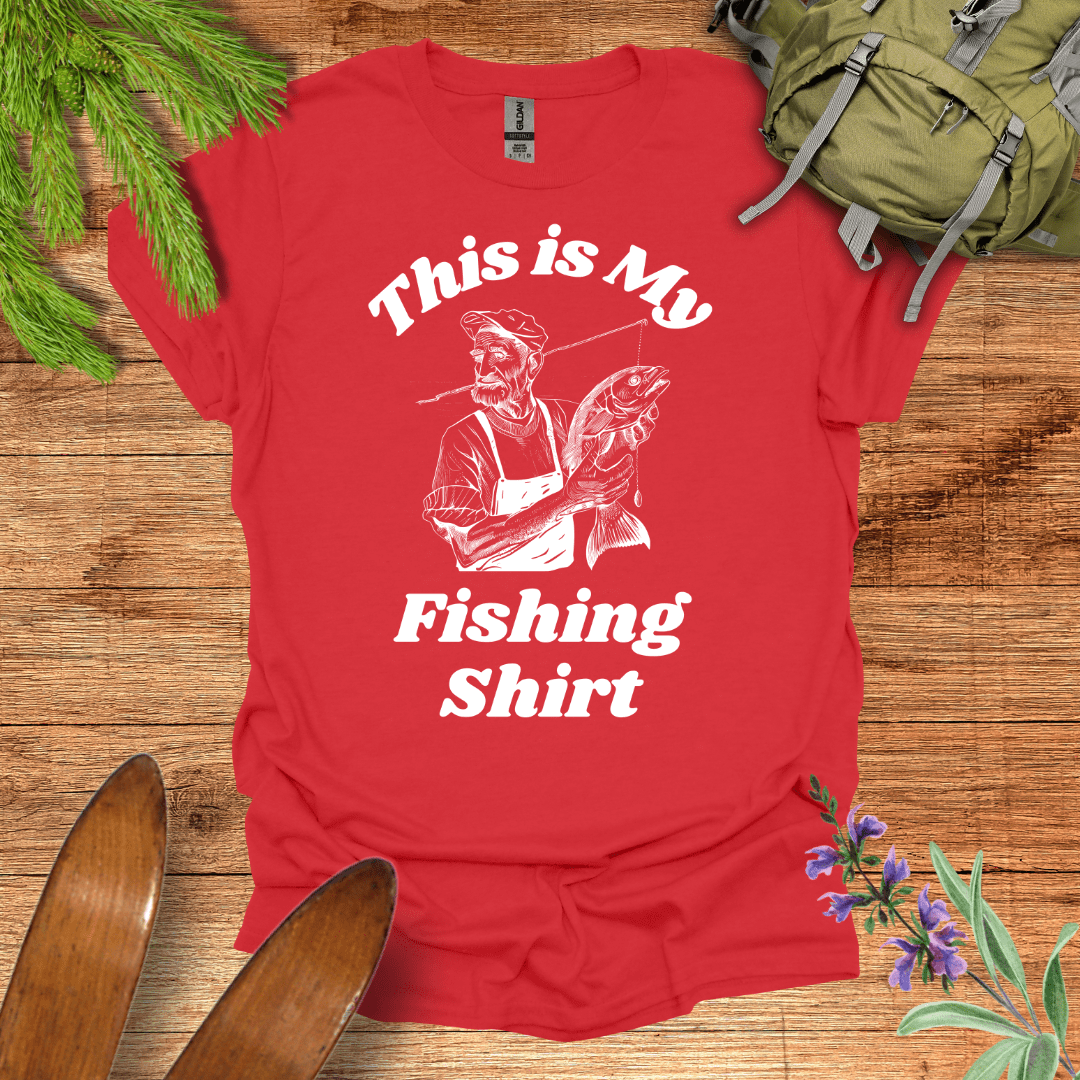 My Fishing T-Shirt Red / S