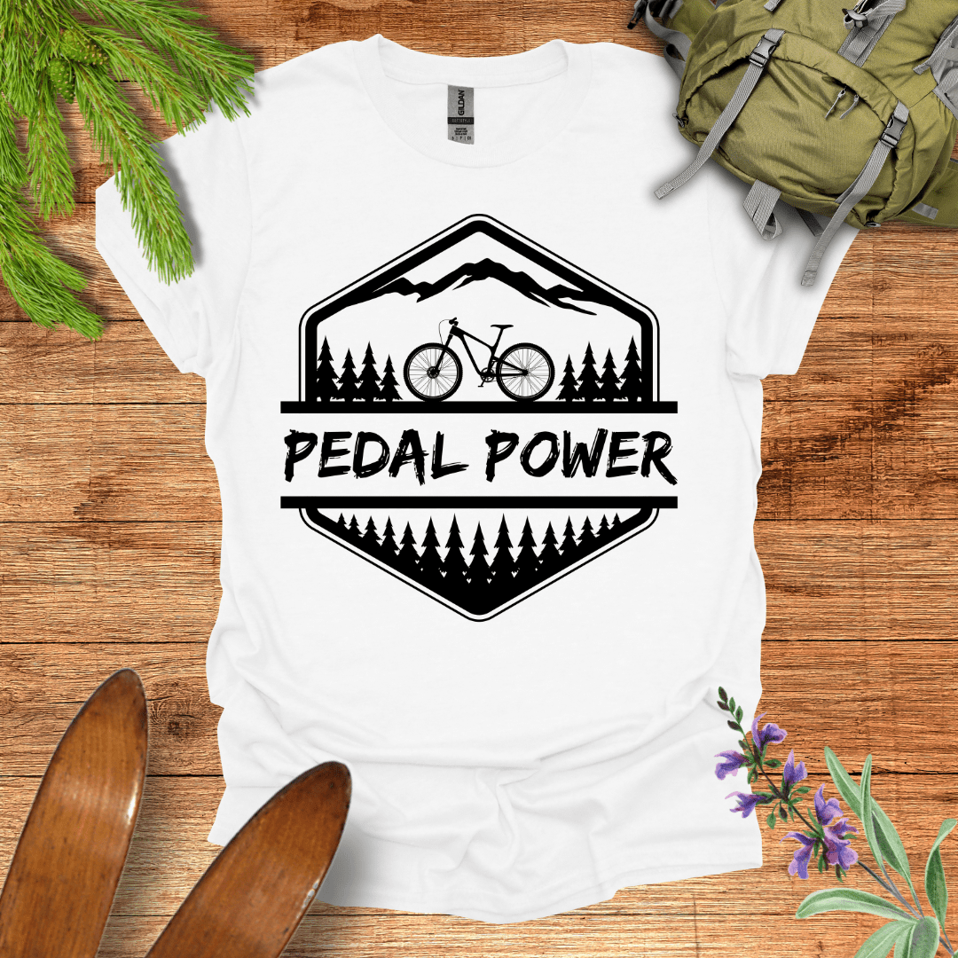 Pedal Power T-Shirt White / S
