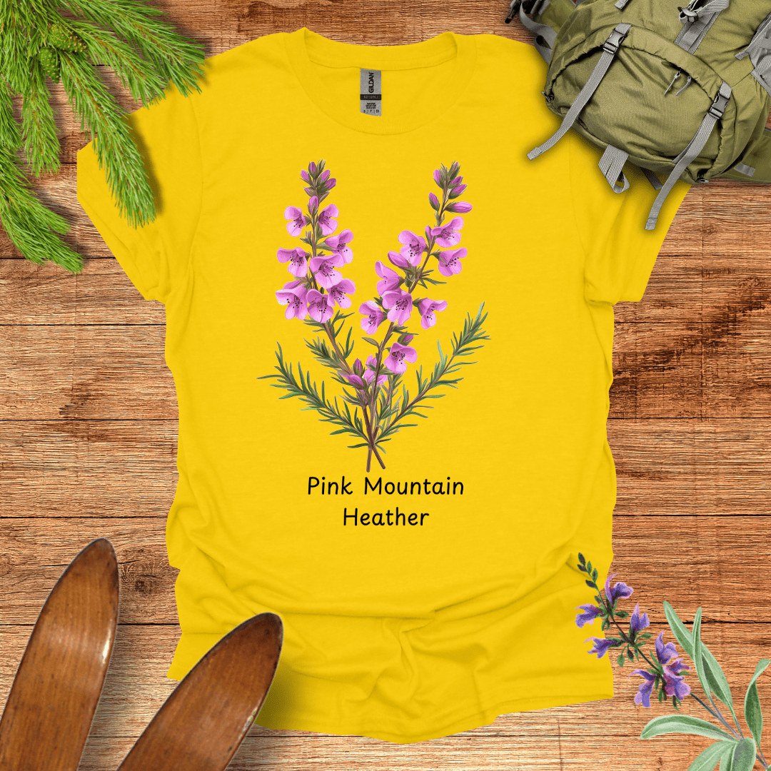 Pink Mountain Heather Wildflower T-Shirt Daisy / S