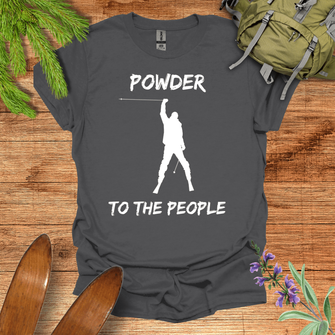 Powder To The People T-Shirt Charcoal / S