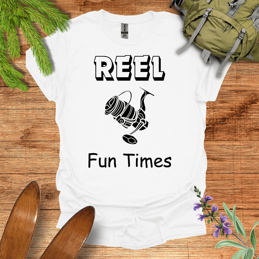 Reel Fun Times Fishing T-Shirt White / S