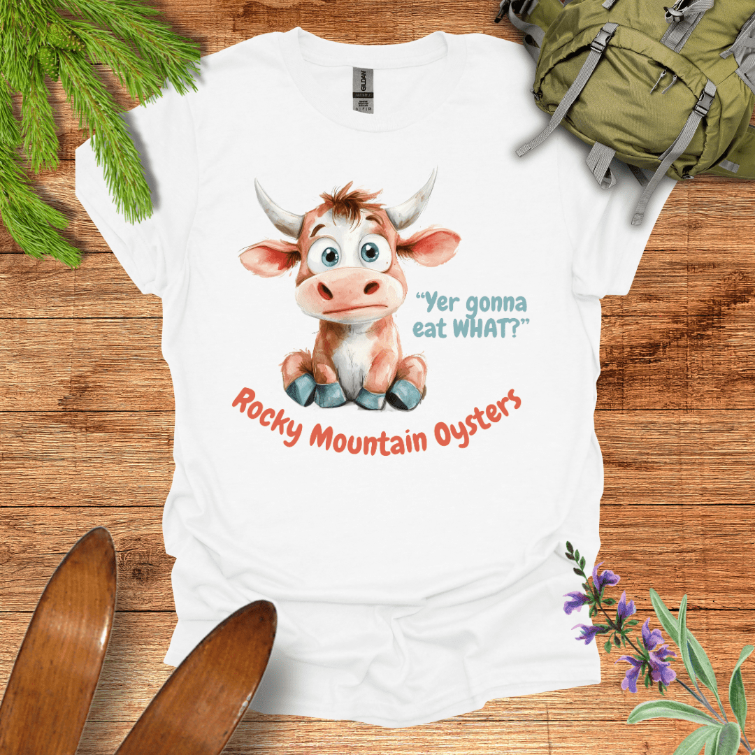 Rocky Mountain Oysters T-Shirt White / S
