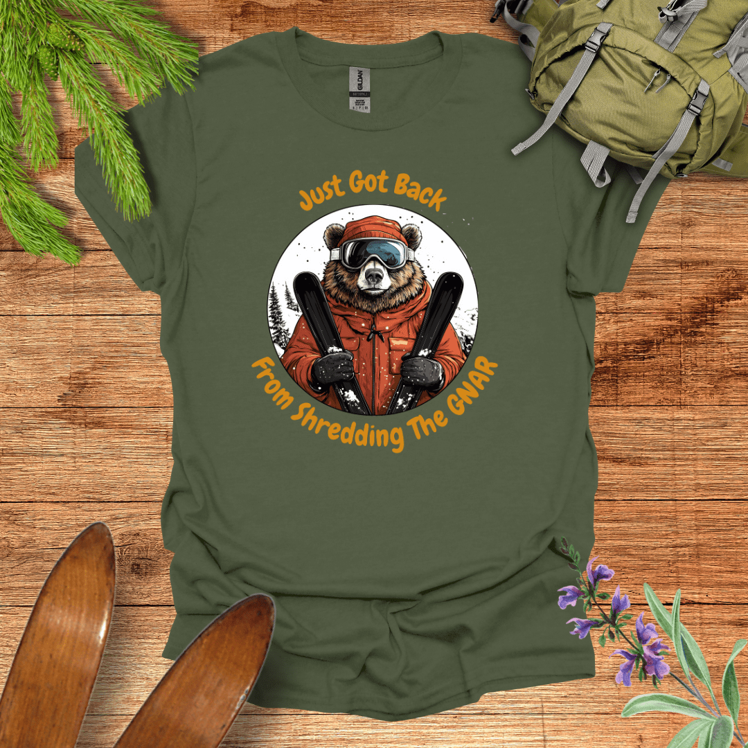 Shredding the Gnar T-Shirt Military Green / S