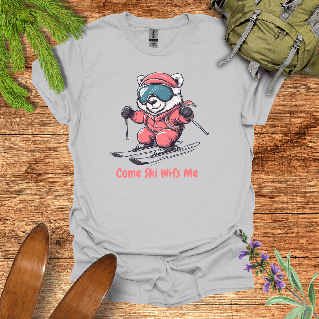 Ski Wifs Me T-Shirt Ice Grey / S