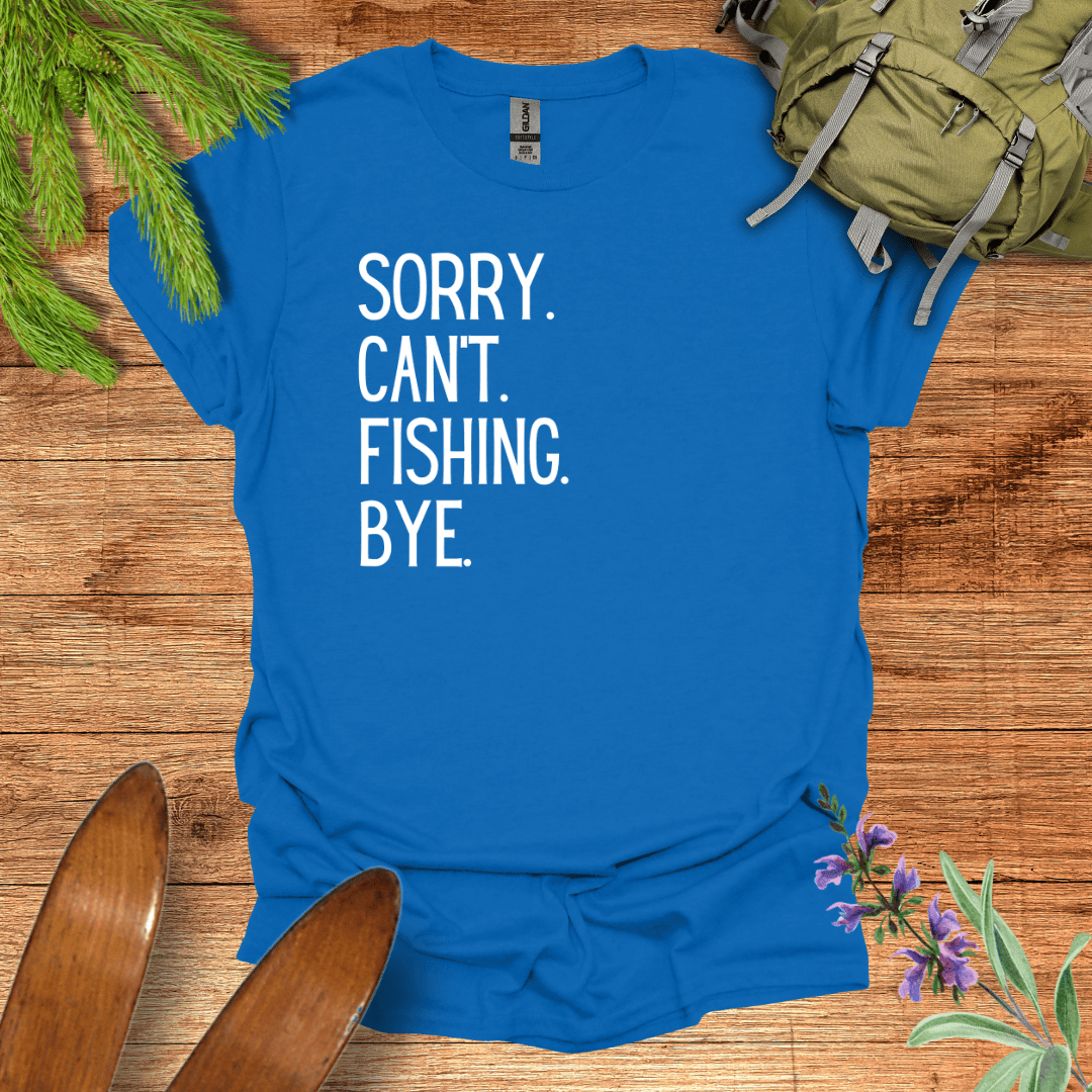 Sorry Fishing T-Shirt Royal / S