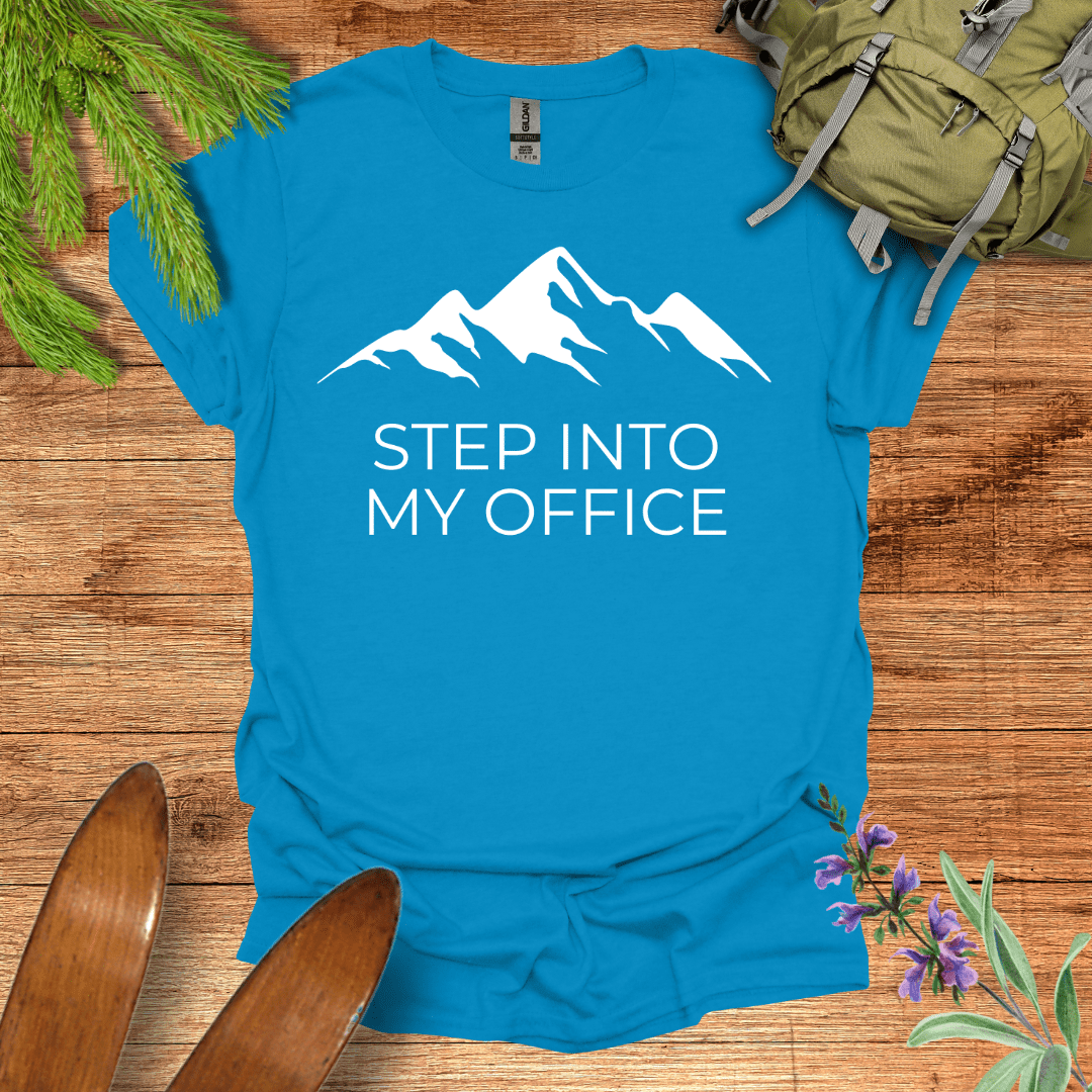 Step Into My Office T-Shirt Sapphire / S