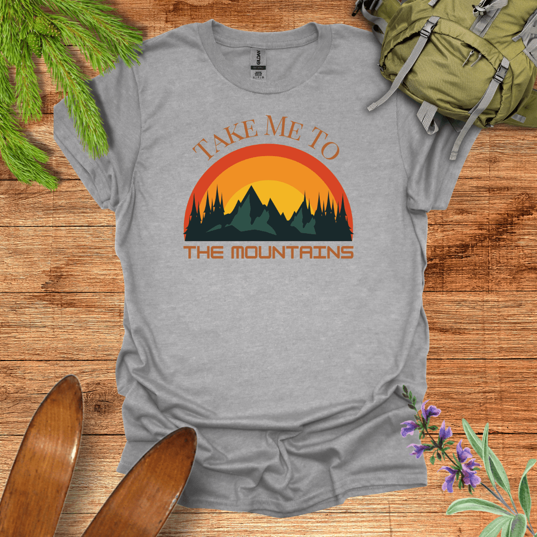 Take Me Mountains T-Shirt Sport Grey / S