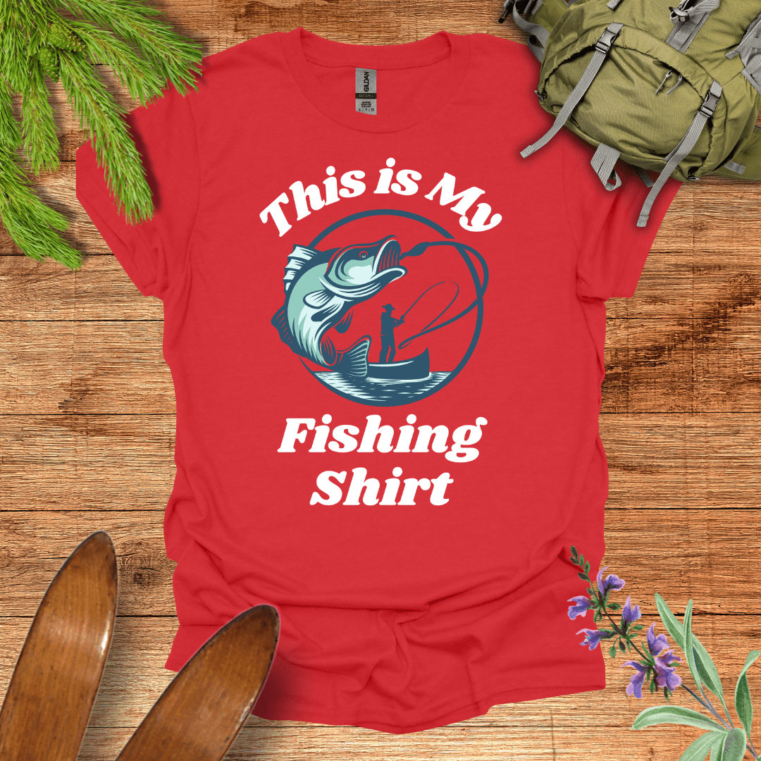 This Is My Fishing T-Shirt Red / S