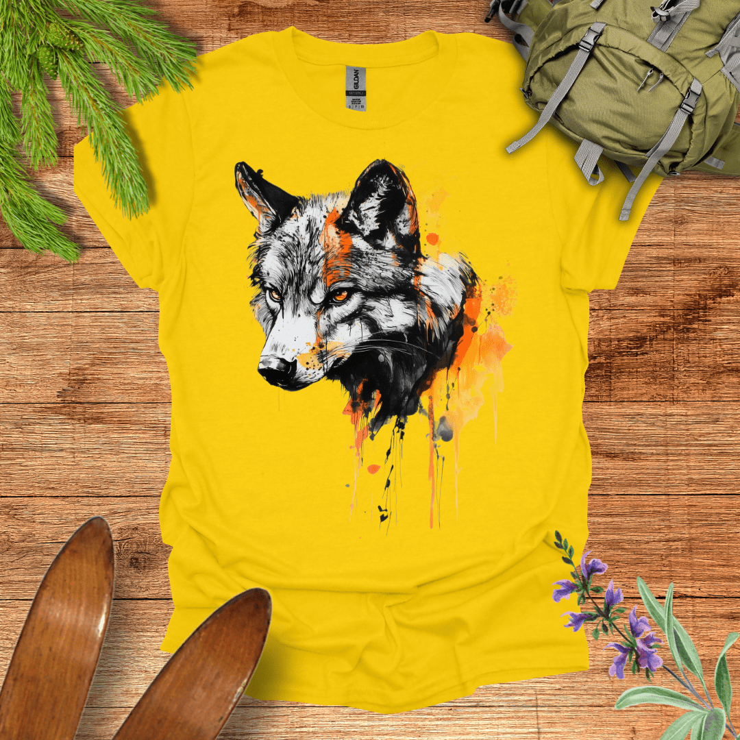 Wolf Canvas T-Shirt Daisy / S