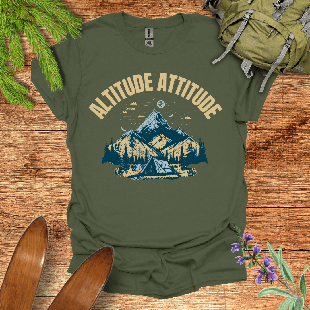 Altitude Attitude T-Shirt Military Green / S