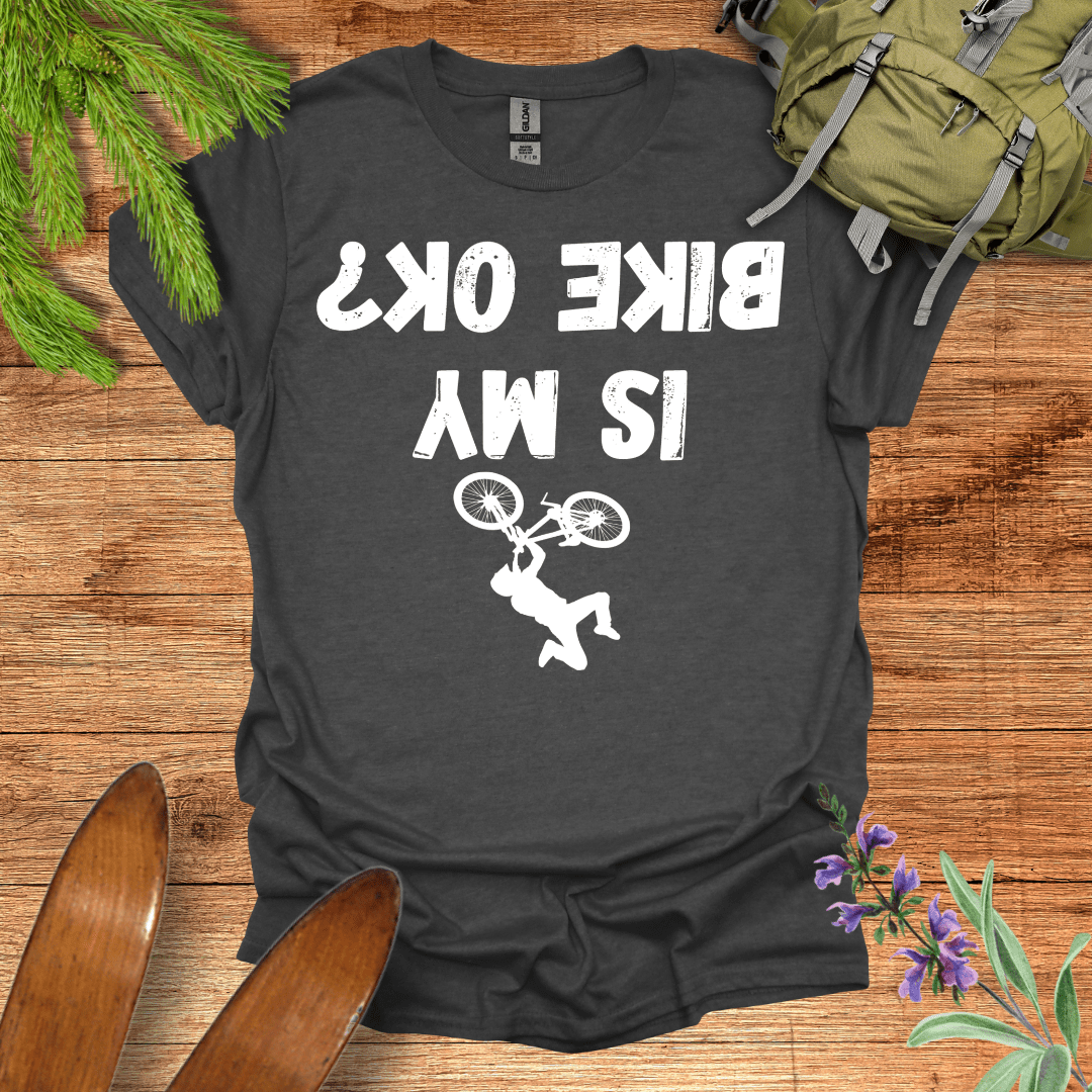 Bike Ok? T-Shirt Dark Heather / S