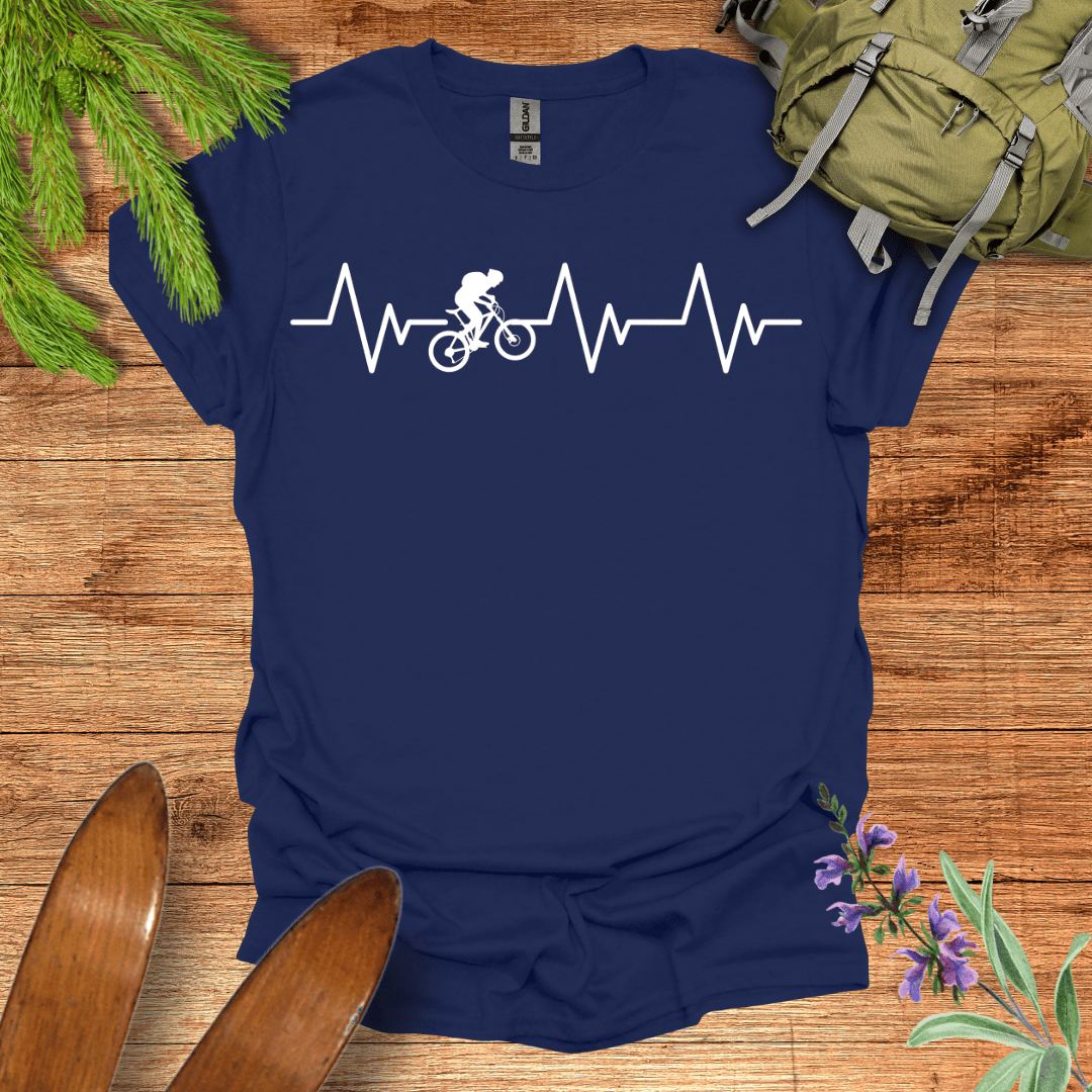 Biking Pulse T-Shirt Navy / S