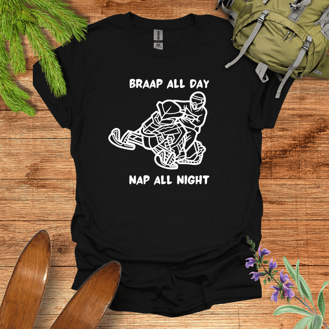 Braap All Day T-Shirt Black / S