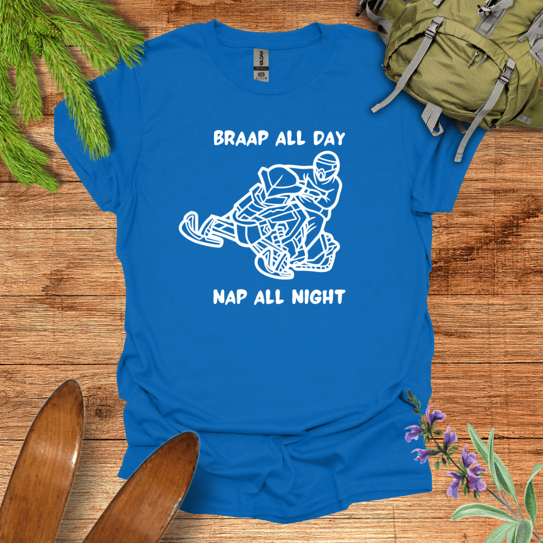 Braap All Day T-Shirt Royal / S