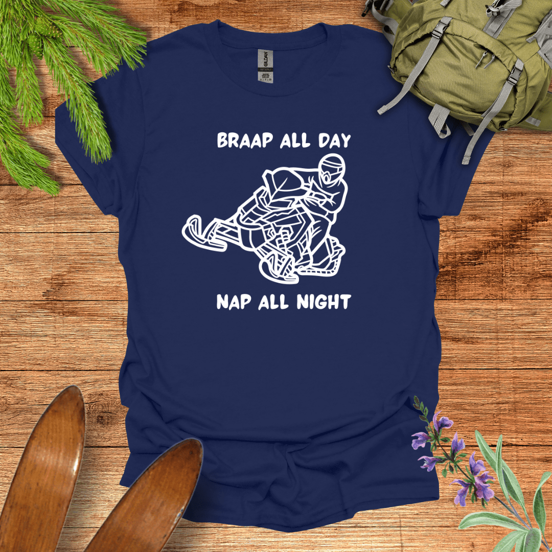 Braap All Day T-Shirt Navy / S
