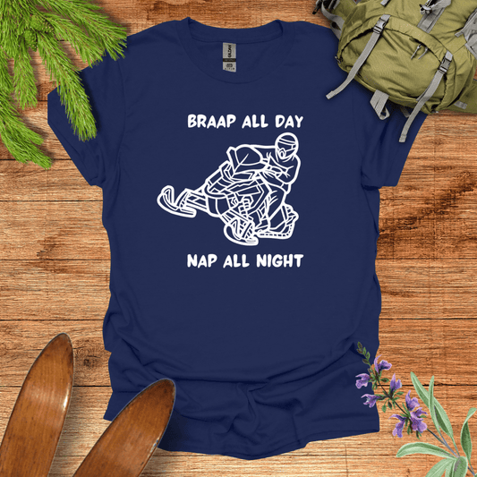 Braap All Day T-Shirt Navy / S
