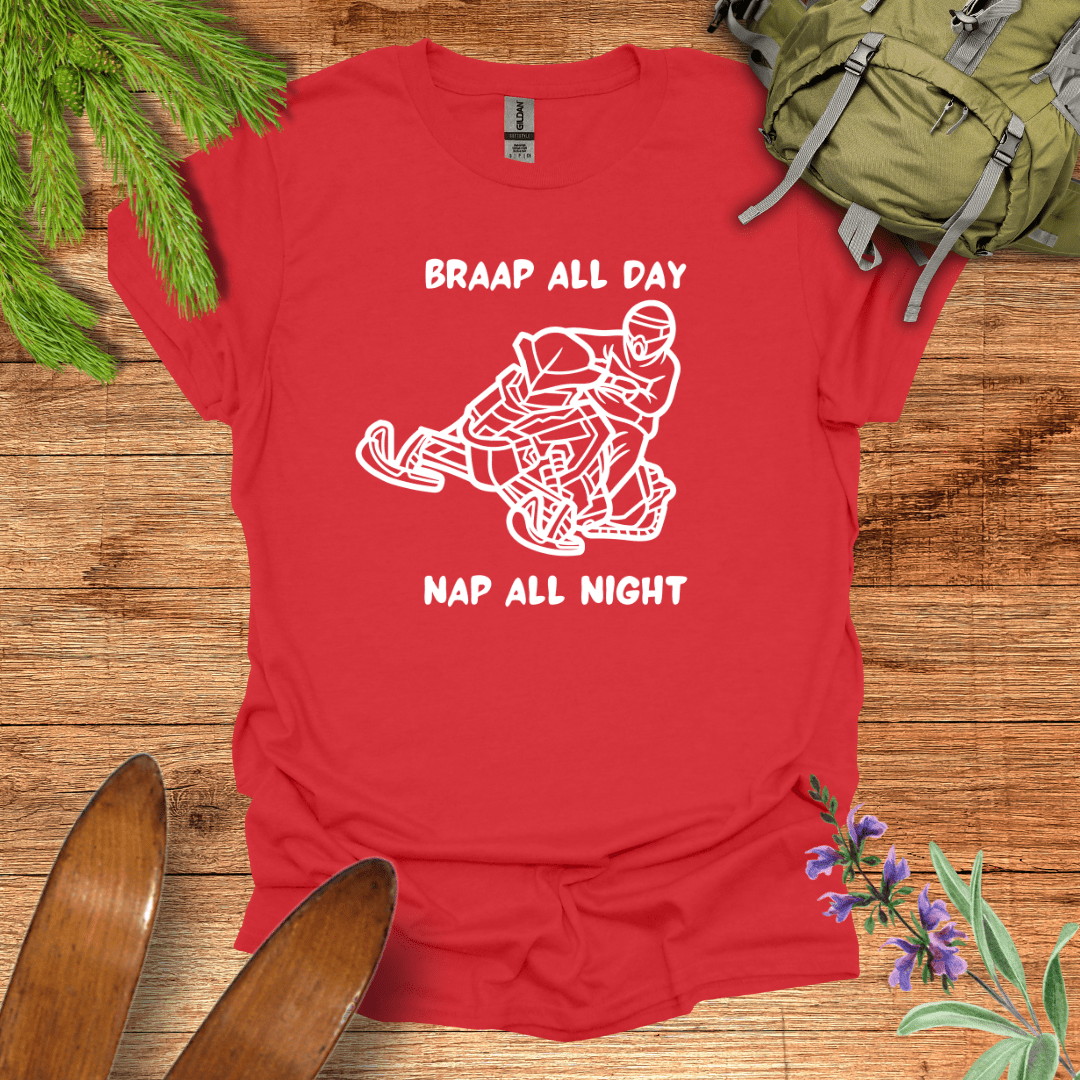 Braap All Day T-Shirt Red / S