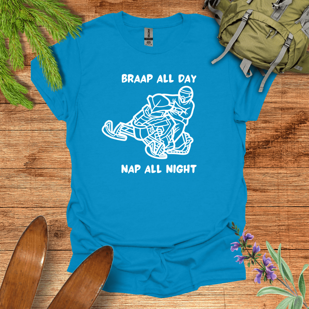Braap All Day T-Shirt Sapphire / S
