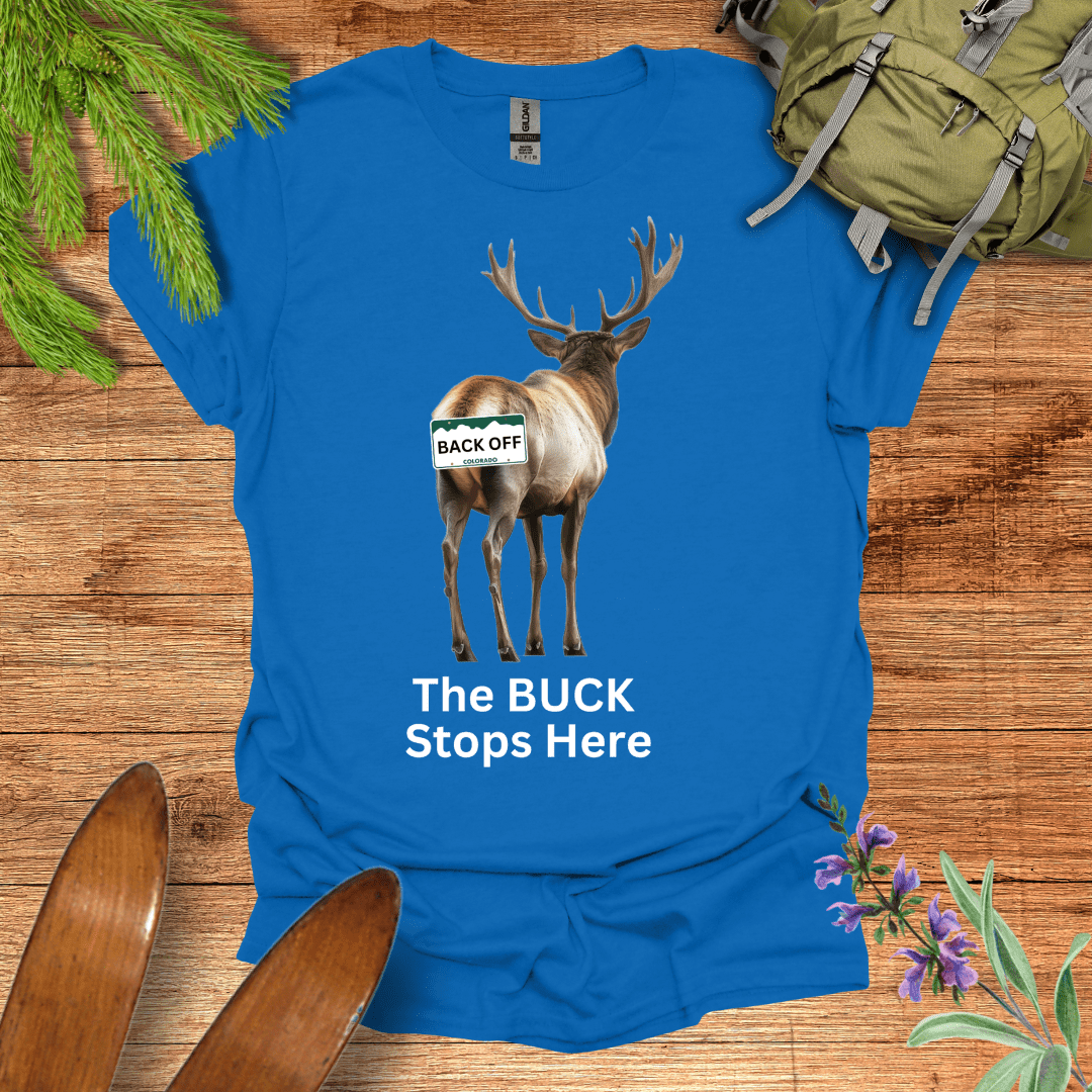 Buck Stops Here T-Shirt Royal / S