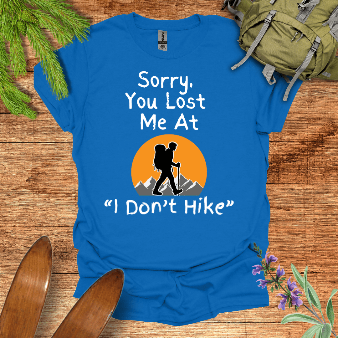 Can't Relate Hiking T-Shirt Royal / S