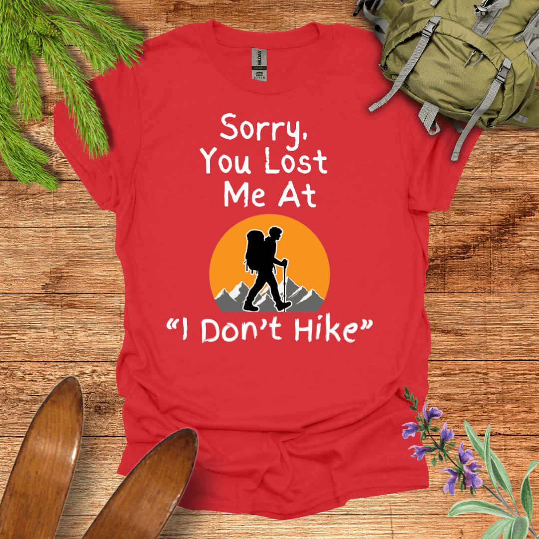 Can't Relate Hiking T-Shirt Red / S