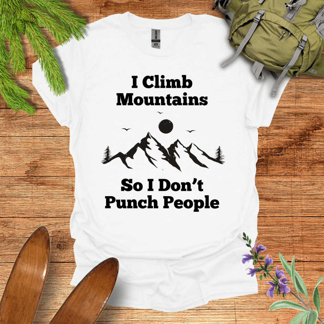 Climb Mountains T-Shirt White / S