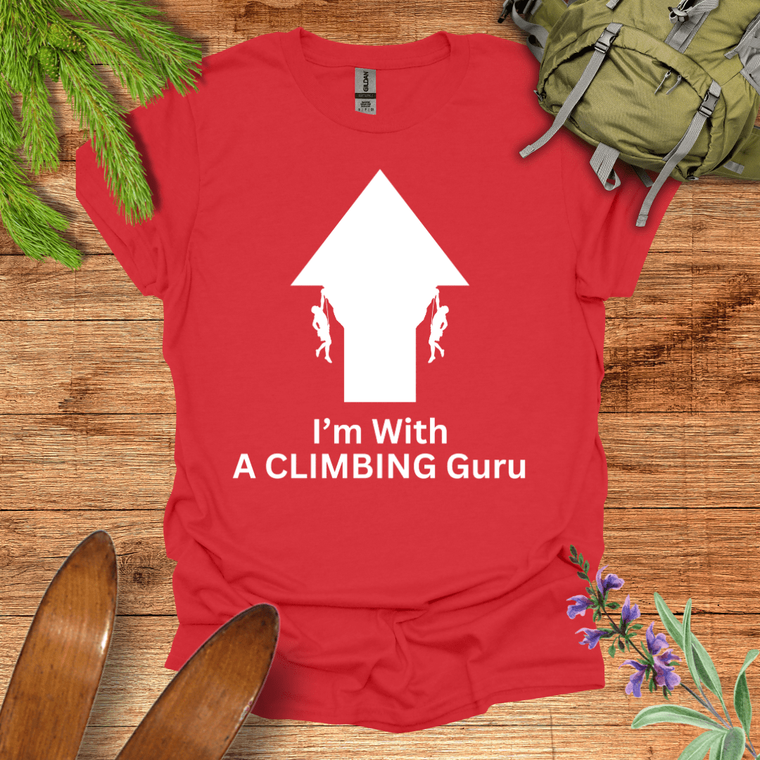 Climbing Guru T-Shirt Red / S