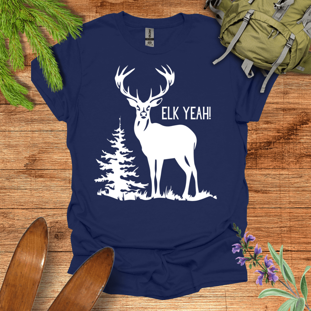 Elk Yeah! T-Shirt Navy / S