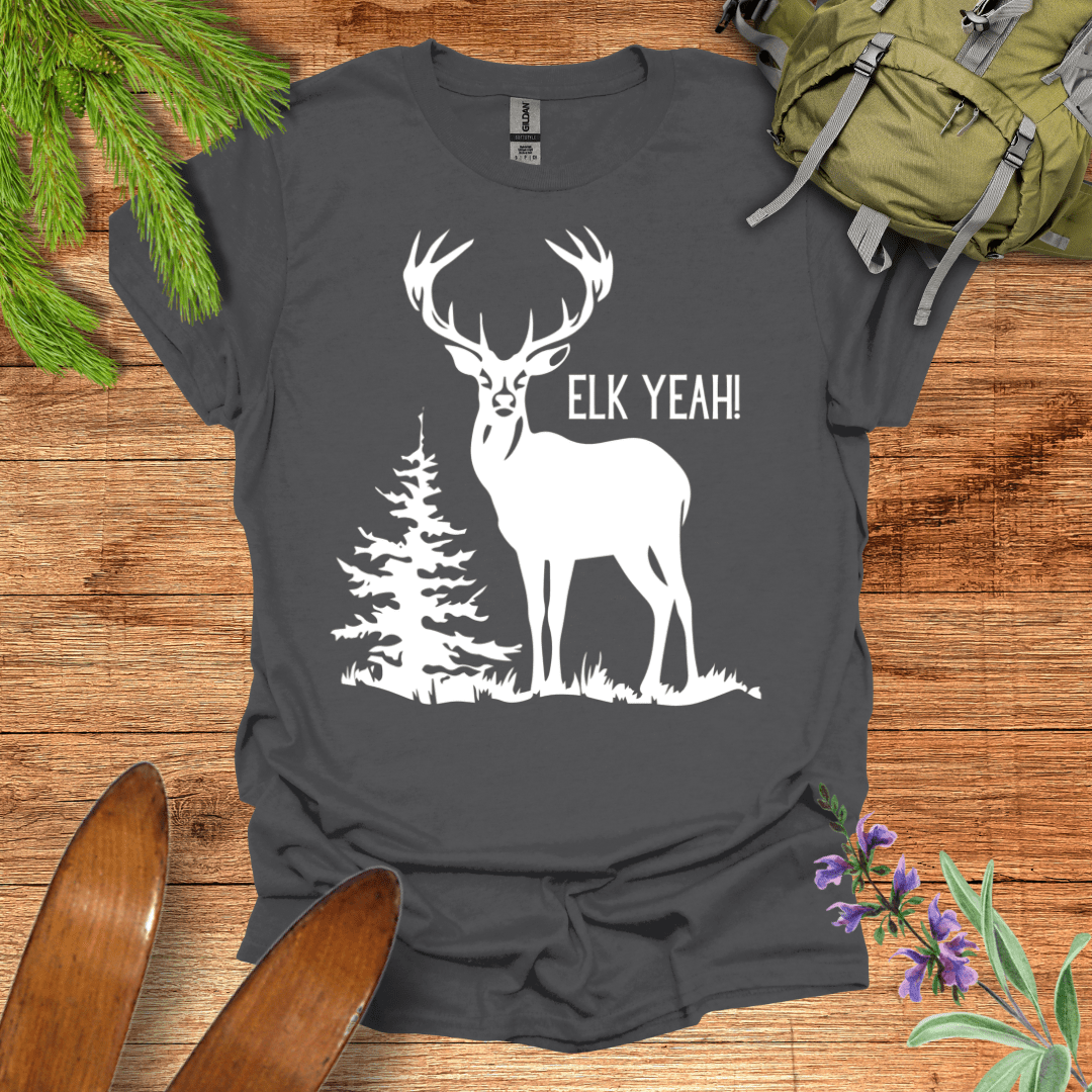 Elk Yeah! T-Shirt Charcoal / S
