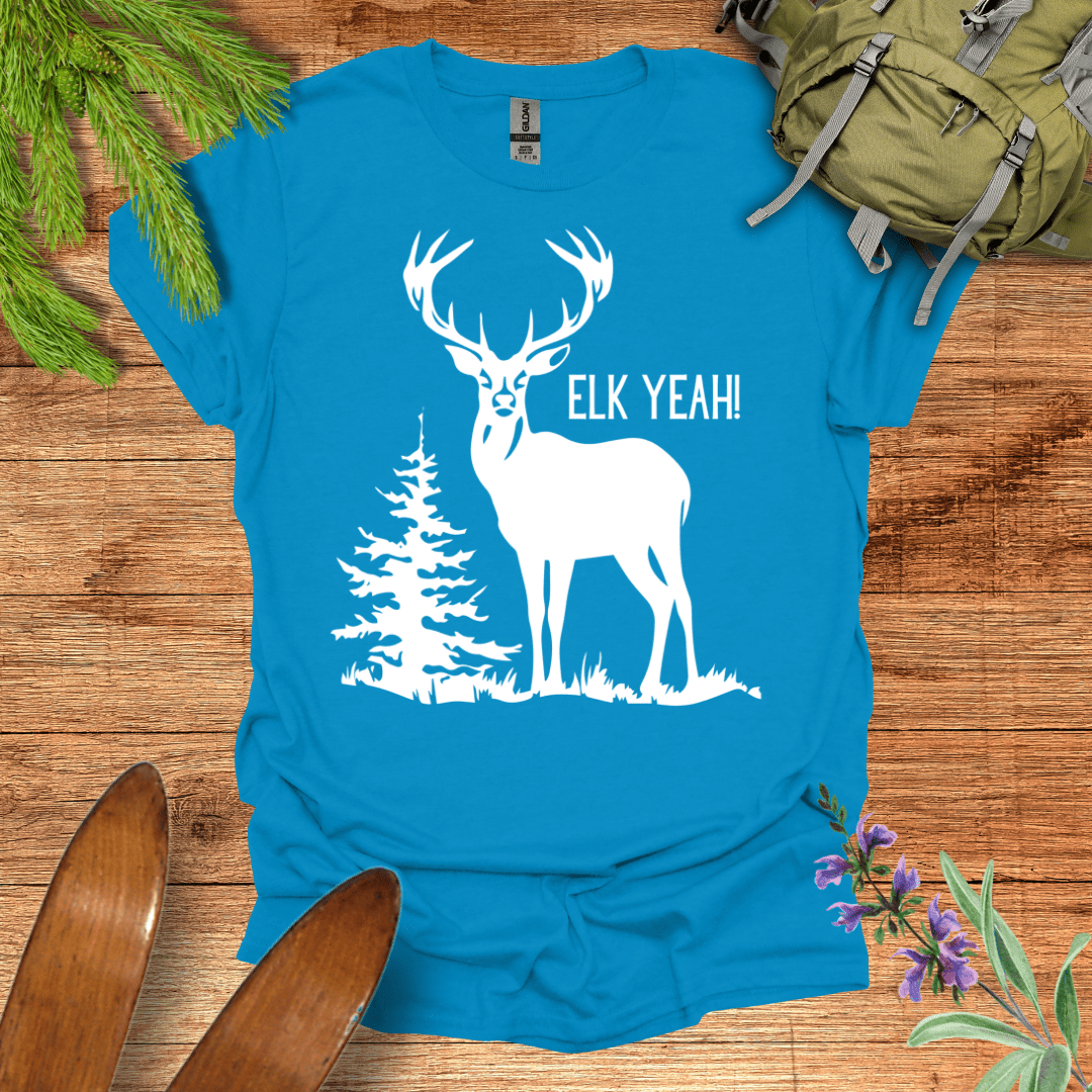 Elk Yeah! T-Shirt Sapphire / S
