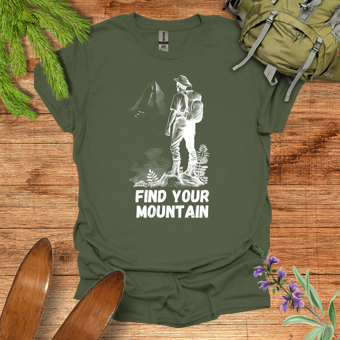 Find Your Mountain T-Shirt Military Green / S