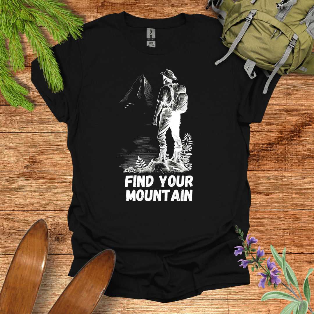 Find Your Mountain T-Shirt Black / S