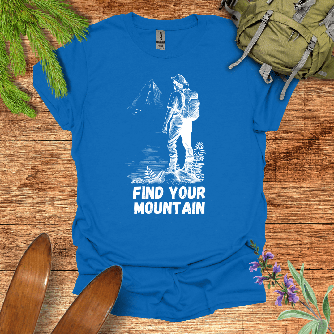 Find Your Mountain T-Shirt Royal / S