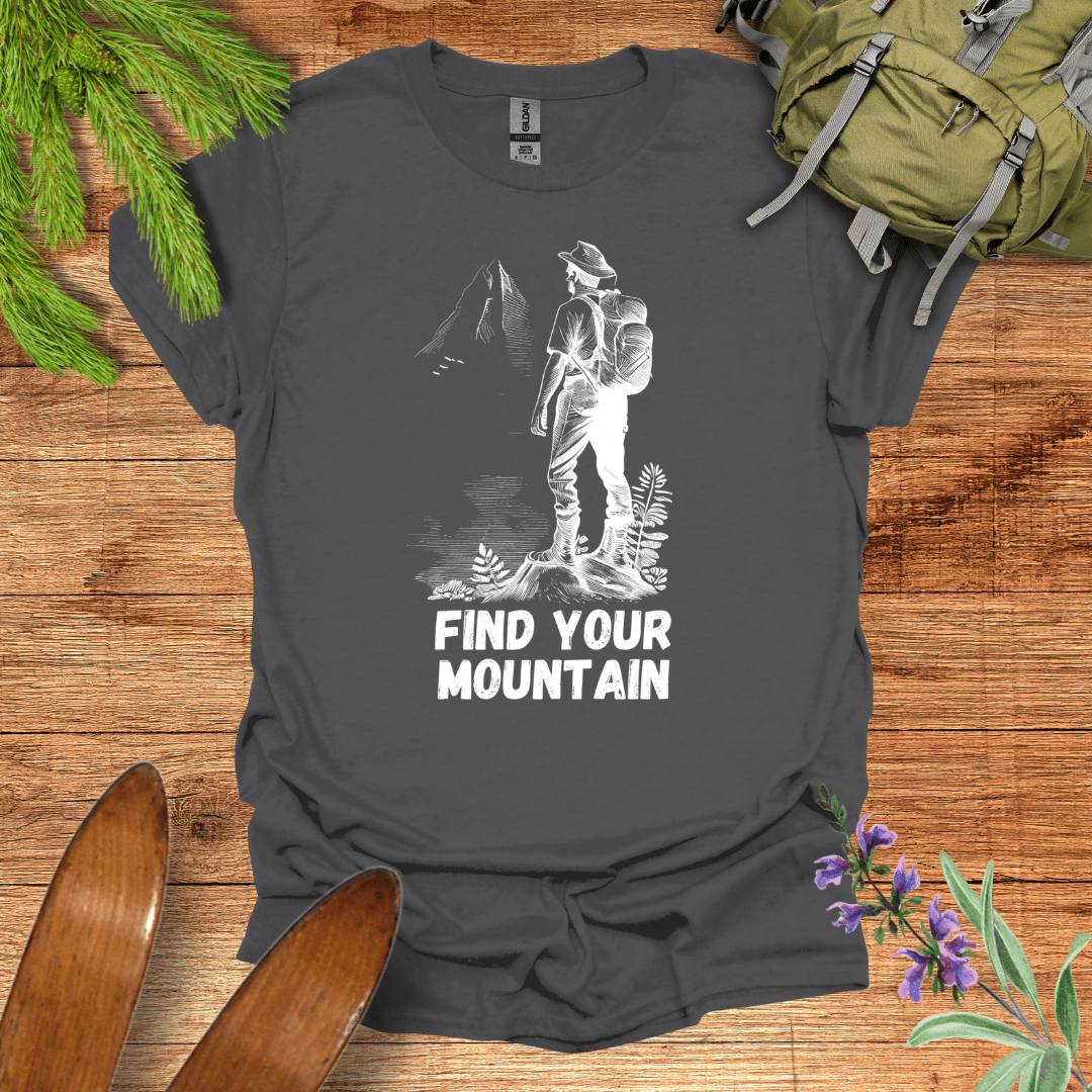 Find Your Mountain T-Shirt Charcoal / S