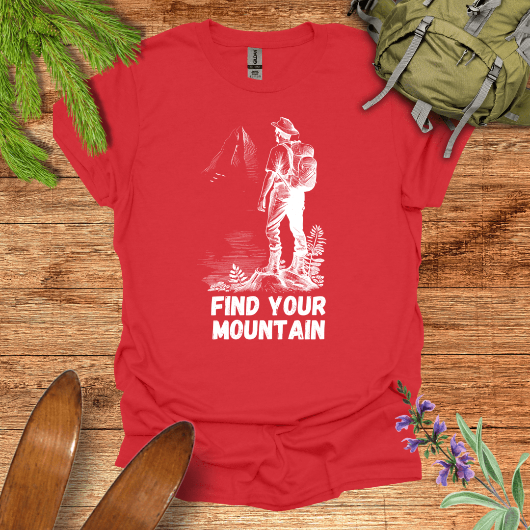 Find Your Mountain T-Shirt Red / S