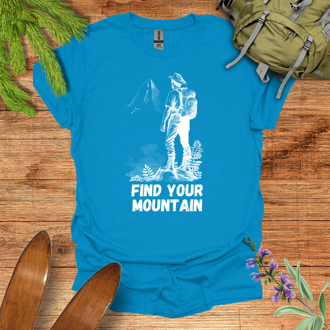 Find Your Mountain T-Shirt Sapphire / S