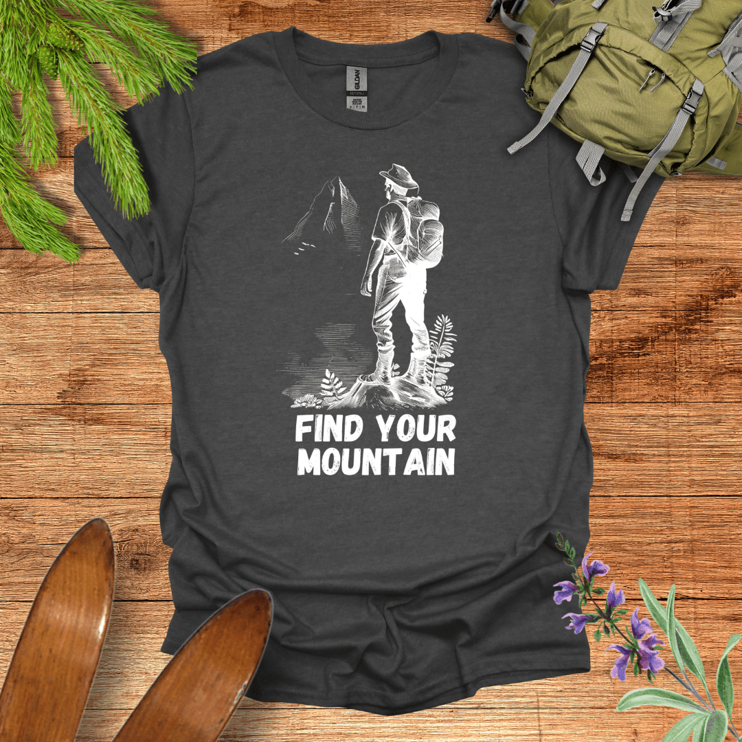 Find Your Mountain T-Shirt Dark Heather / S